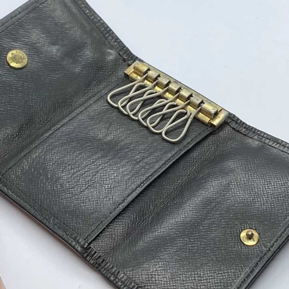 Louis Vuitton Vintage Black Epi Leather Trifold 6… - image 12