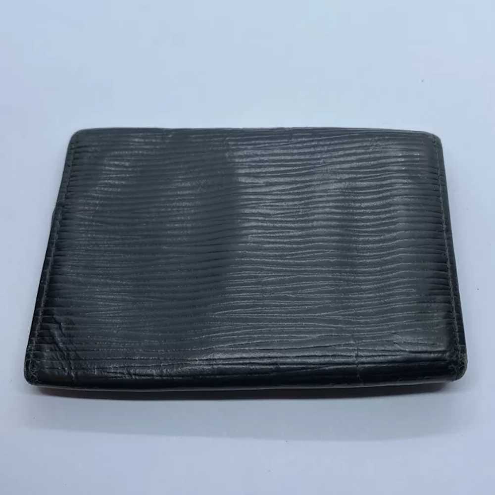 Louis Vuitton Vintage Black Epi Leather Trifold 6… - image 2