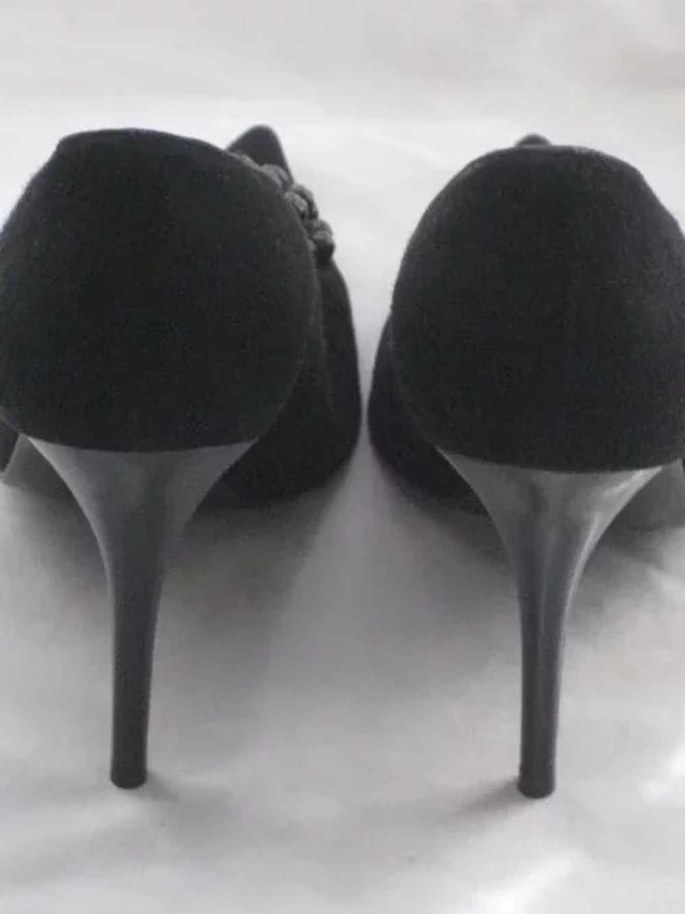Stuart Weitzman Suede & Patent Stiletto Shoes wit… - image 5