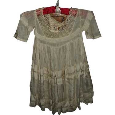 Gorgeous Silk and Lace Childs Dress