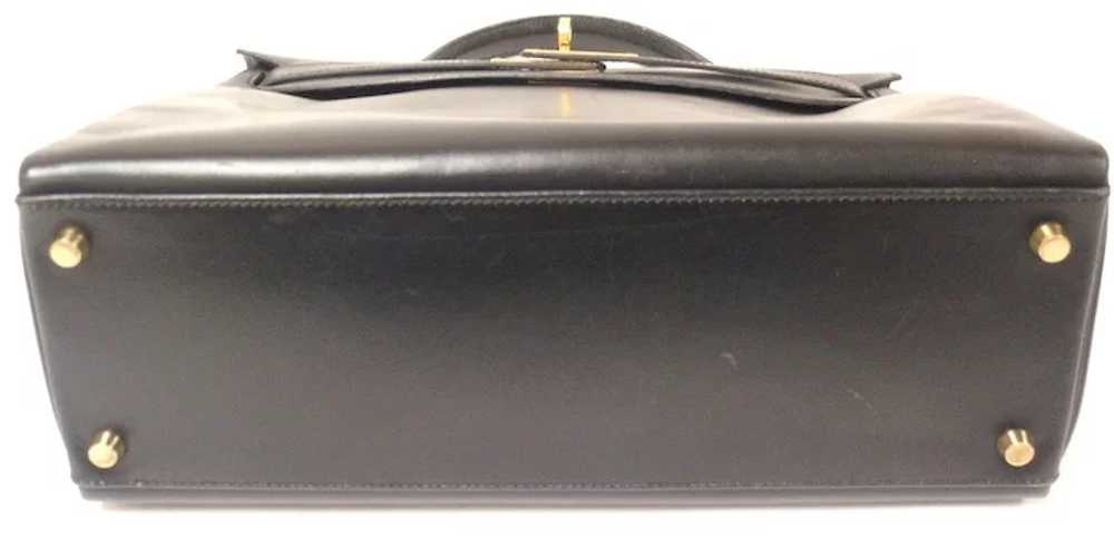 Great Condition Hermes 32cm Black Box Leather Sho… - image 5