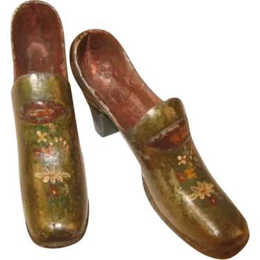 Antique Victorian Salesman's Sample Metal Shoes - image 1