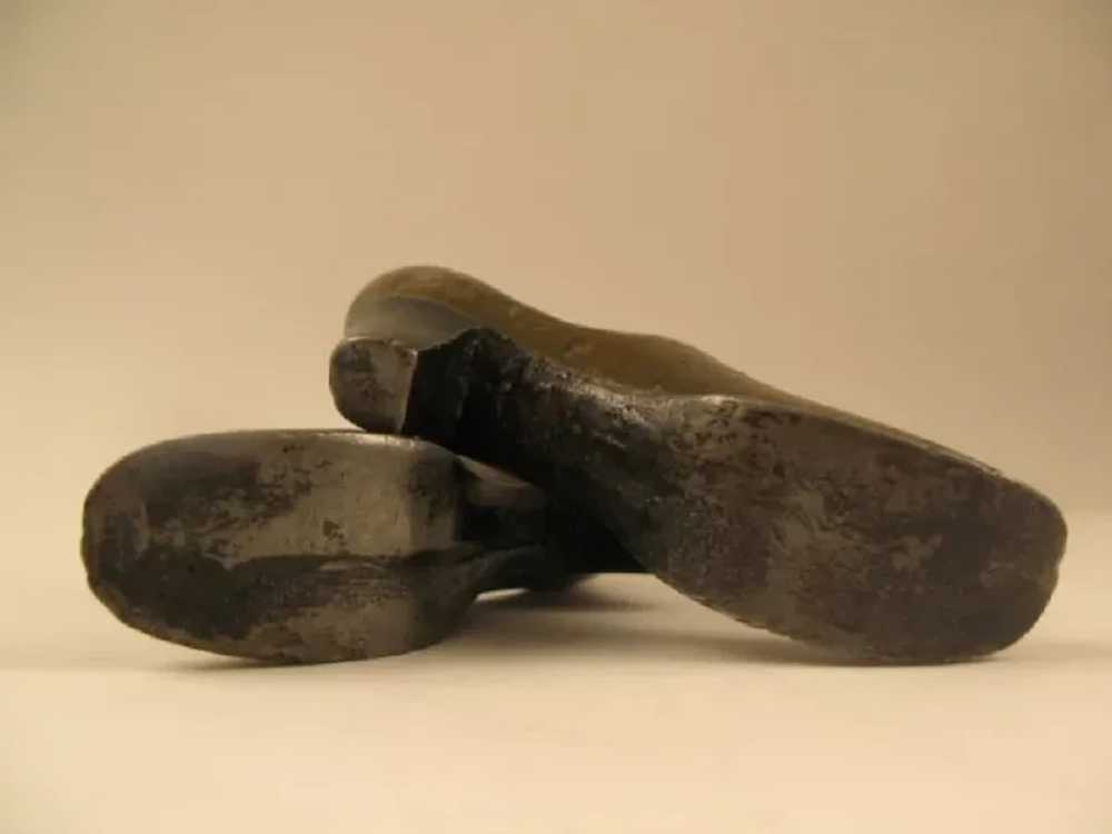 Antique Victorian Salesman's Sample Metal Shoes - image 4