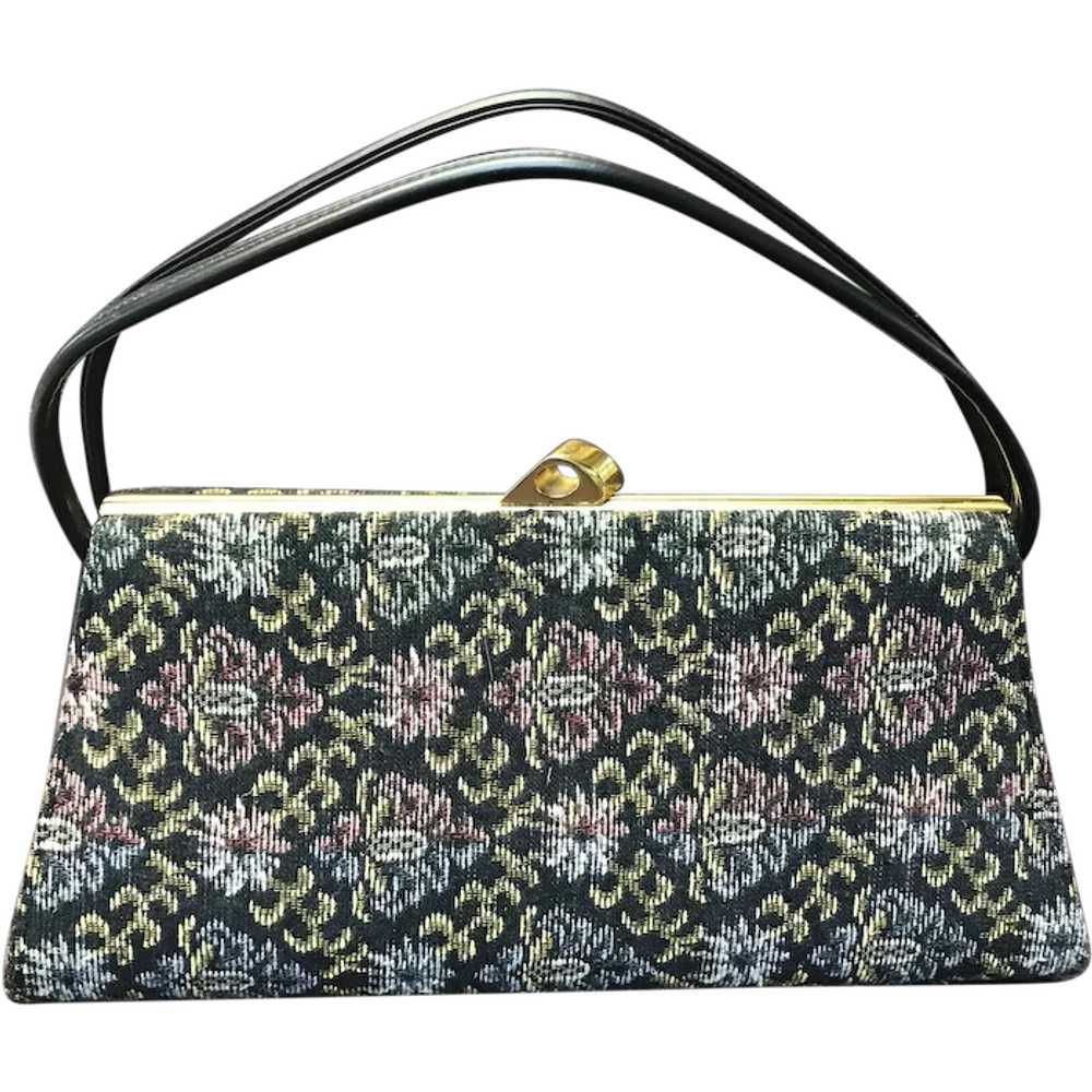 SAJA Tapestry Bag Top-Handle Bags Woman's Handbag Shoulder bag Crossbody Bag  Satchel Bag Messenger Bag for ladies Red Poppy