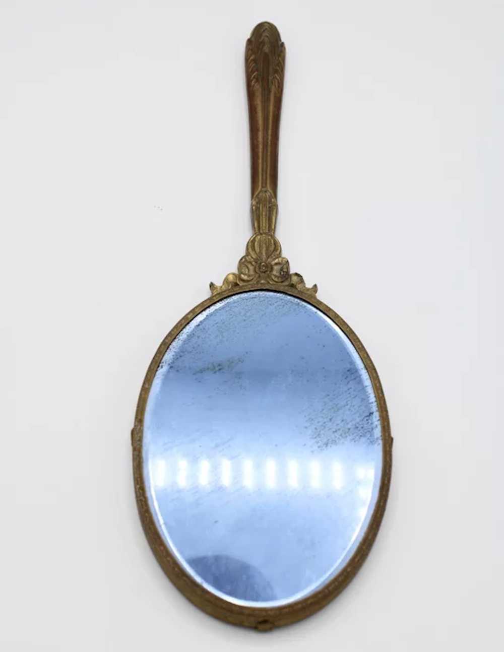 Antique French Hand Held Mirror - image 5