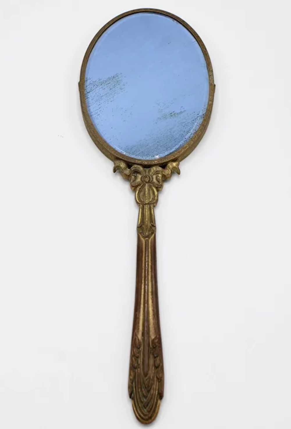 Antique French Hand Held Mirror - image 7