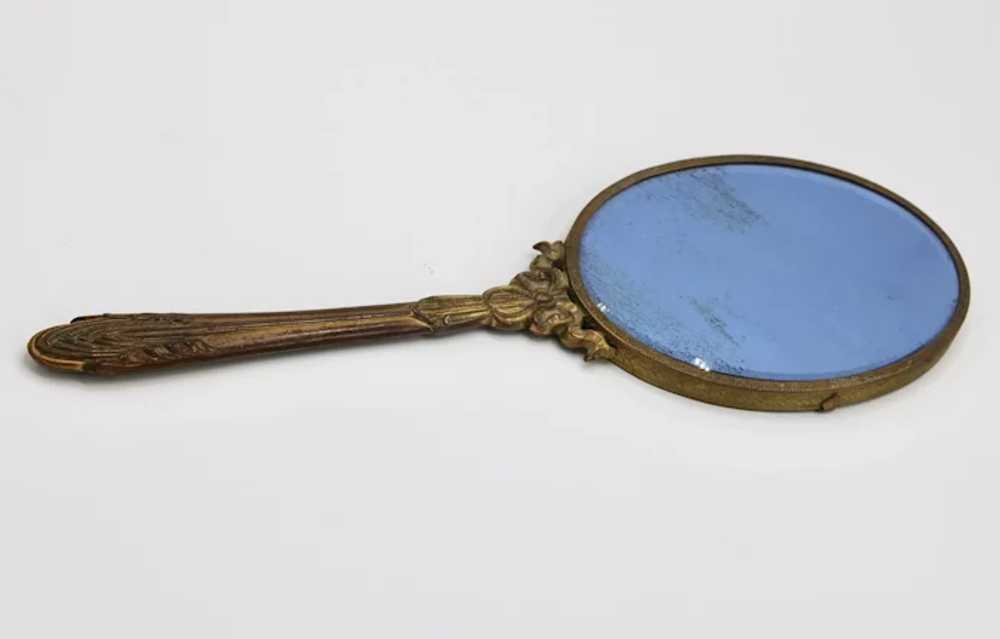 Antique French Hand Held Mirror - image 9
