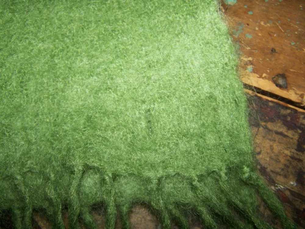 Such A Pretty 70%  Mohair 30 % Wool Green Fashion… - image 3