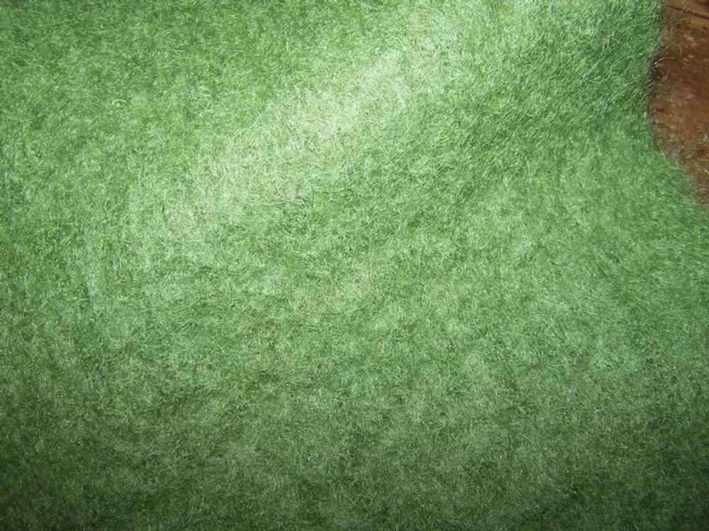 Such A Pretty 70%  Mohair 30 % Wool Green Fashion… - image 5