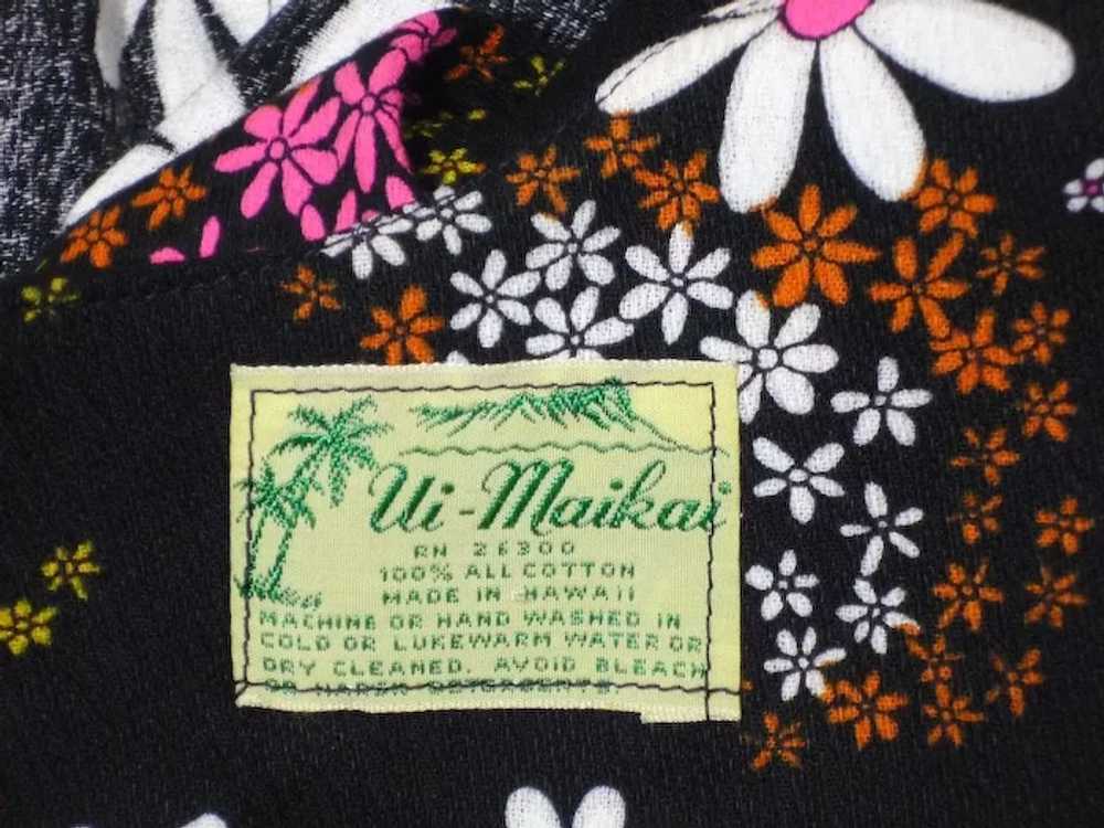 Vintage 1970s Floral Maxi Dress Ui Maikai Made in… - image 8
