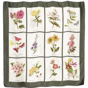 American Museum of Natural History Silk Scarf Flo… - image 1