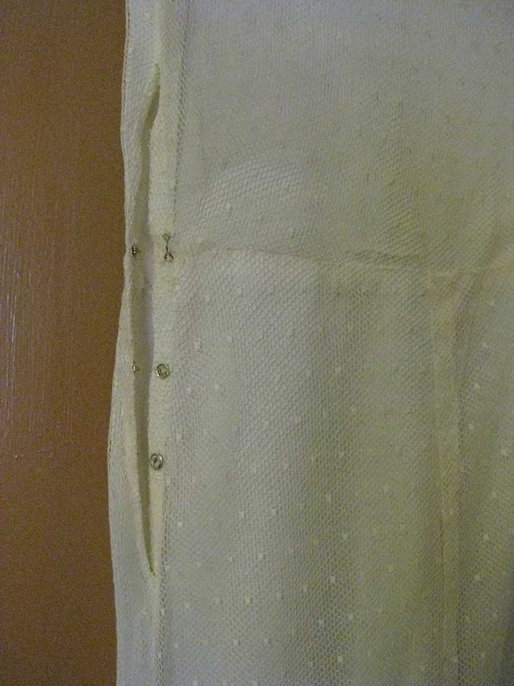 Deco 1930's Silk  Nightgown &amp; Bed Jacket, Pei… - image 7