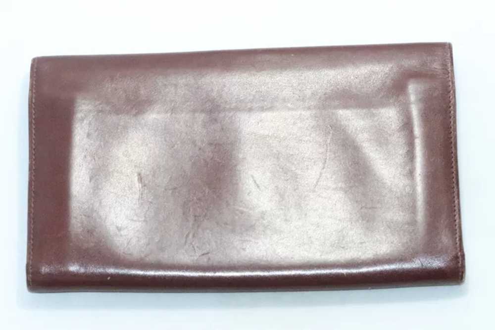 Vintage Cartier Burgundy Leather Wallet - image 2