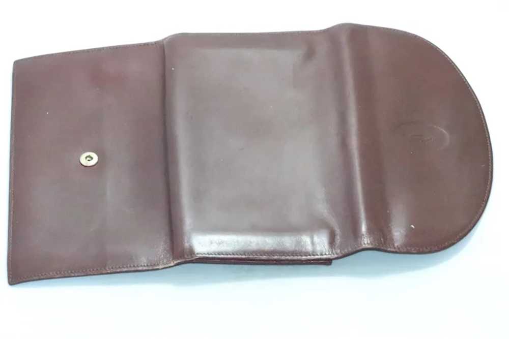 Vintage Cartier Burgundy Leather Wallet - image 4