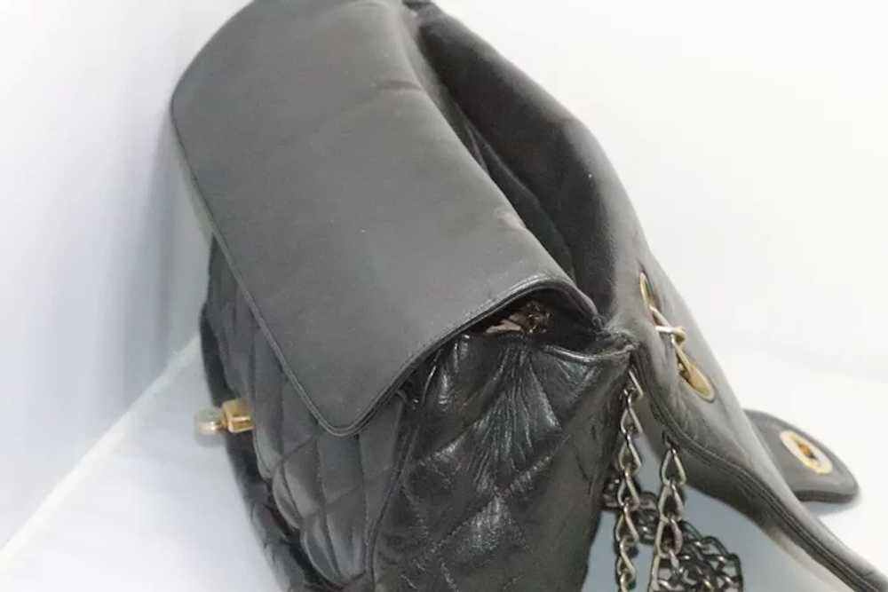 Vintage Cobletz Original Black Leather Shoulder B… - image 4