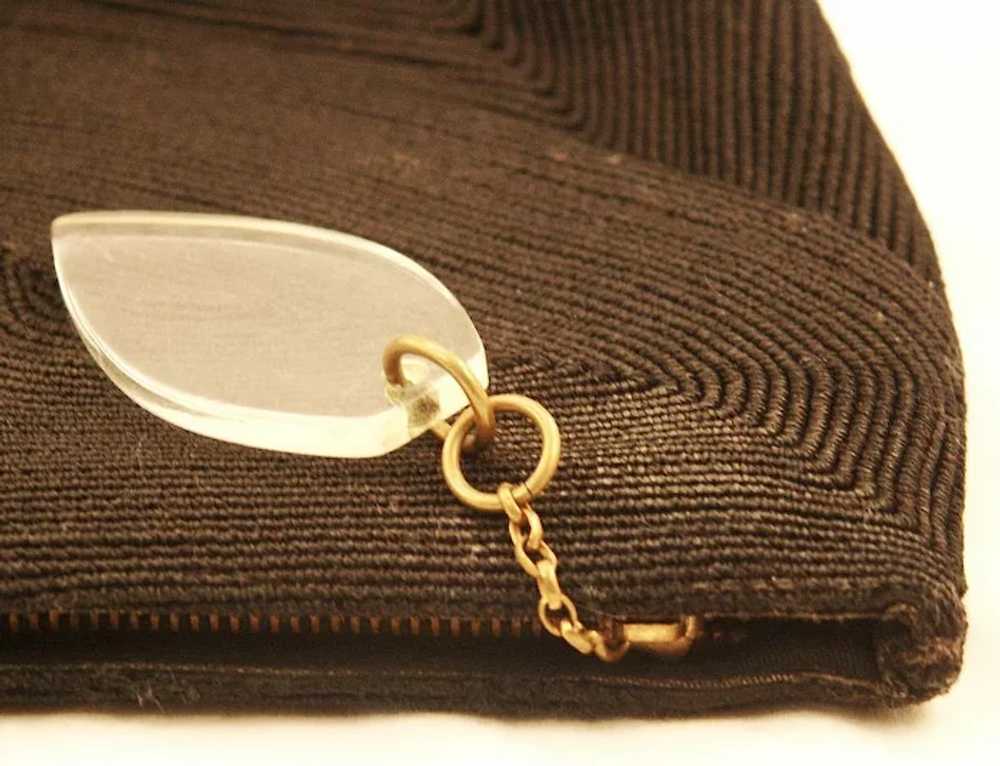 Genuine Corde ca. 1930s Black Handbag - image 4
