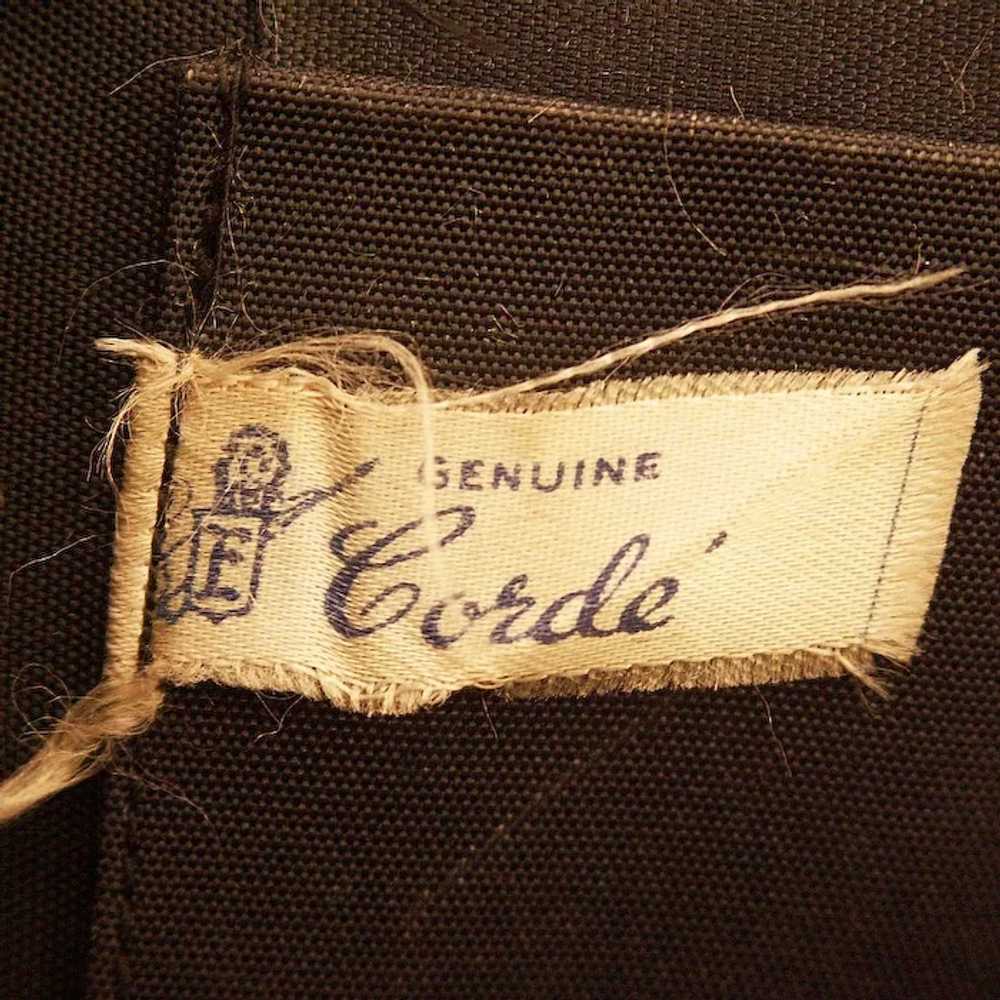 Genuine Corde ca. 1930s Black Handbag - image 5