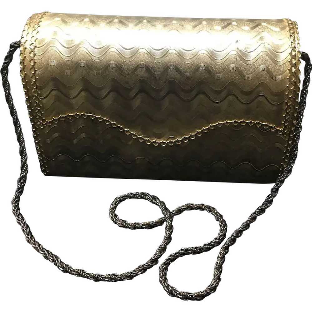 Vintage Rosenfeld Gold Tone Handbag - image 1