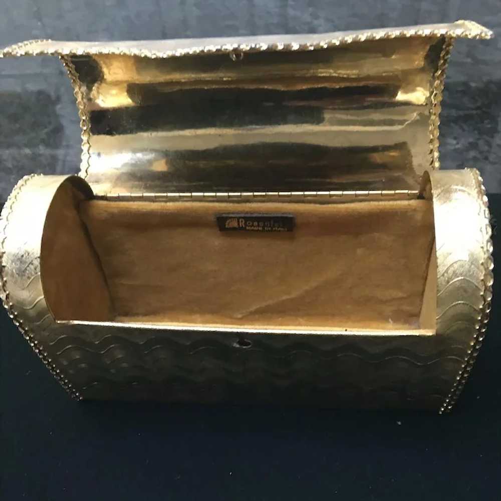 Vintage Rosenfeld Gold Tone Handbag - image 8