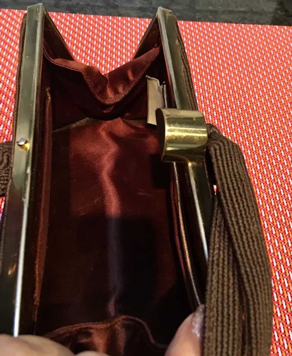 Vintage Corde Handbag with Beaded Design - image 10