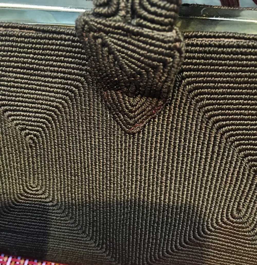 Vintage Corde Handbag with Beaded Design - image 9