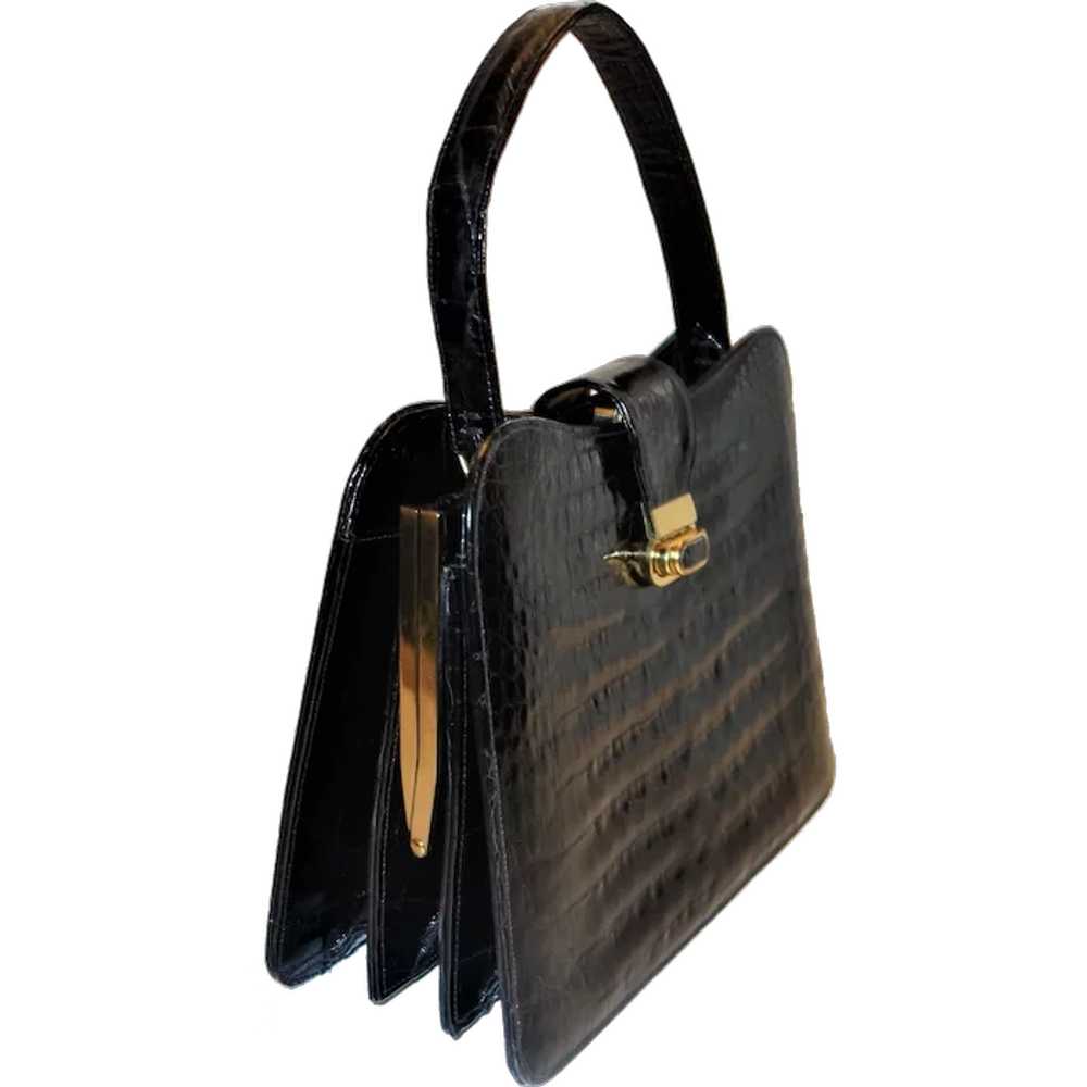 Elegant Baby Crocodile Handbag Made in France - image 1