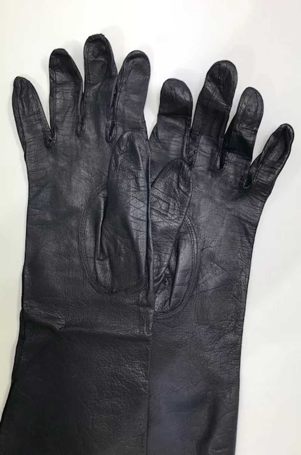 GGRBH Women's Winter Warm Leather Gloves Fluffy Gloves Cuff Lining (Color :  D, Size : S code) at  Men's Clothing store