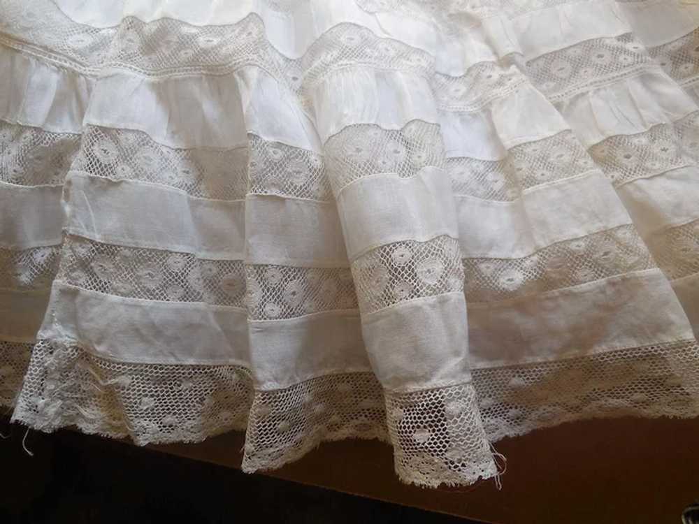 White Cotton Victorian Lawn Skirt - image 3