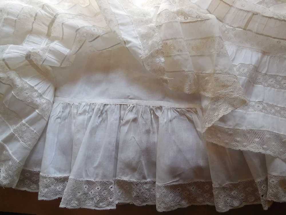White Cotton Victorian Lawn Skirt - image 4