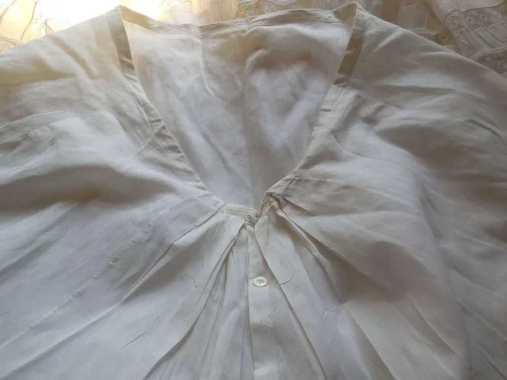 White Cotton Victorian Lawn Skirt - image 5