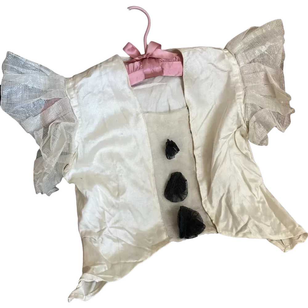 Original Antique Vintage Childs Pierrot Costume T… - image 1