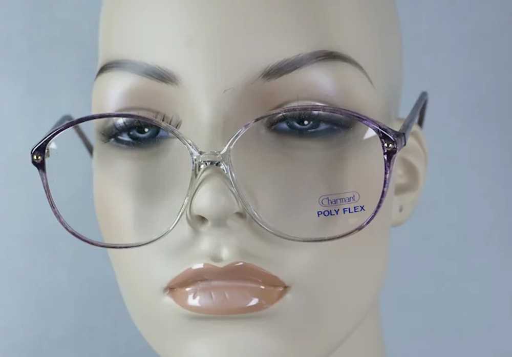 80s Violet NOS Oversize Eyeglass Frames by Charma… - image 3