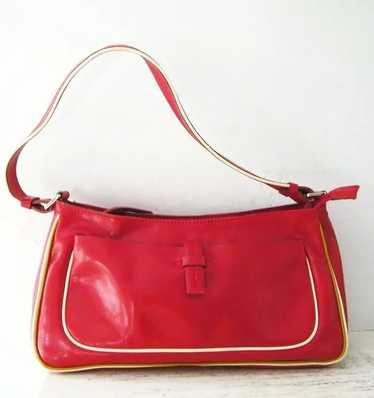 Francesco Biasia Italian Red Leather Handbag Italy