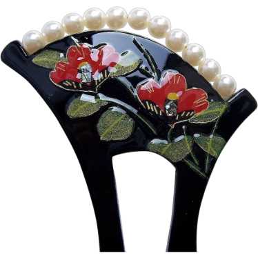 Japanese kanzashi hair comb - Gem