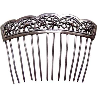 Vintage chinese hair comb - Gem