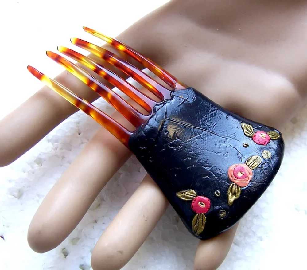 Miniature hair comb suitable for doll hand painte… - image 5