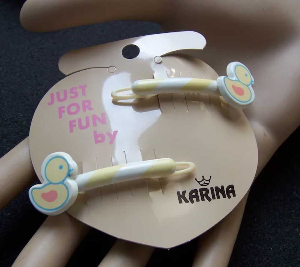 Four Karina hair accessories good quality 1980s c… - image 5