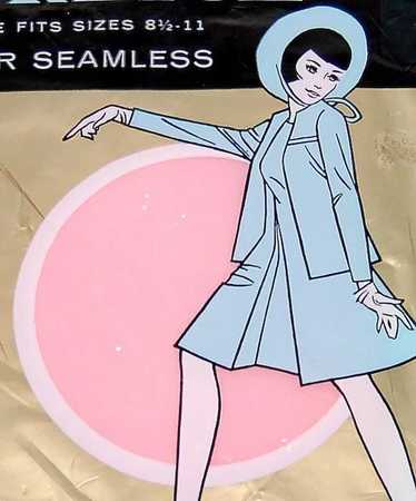 1960s Super Stretch ~ Pink Nylon Go-Go Stockings