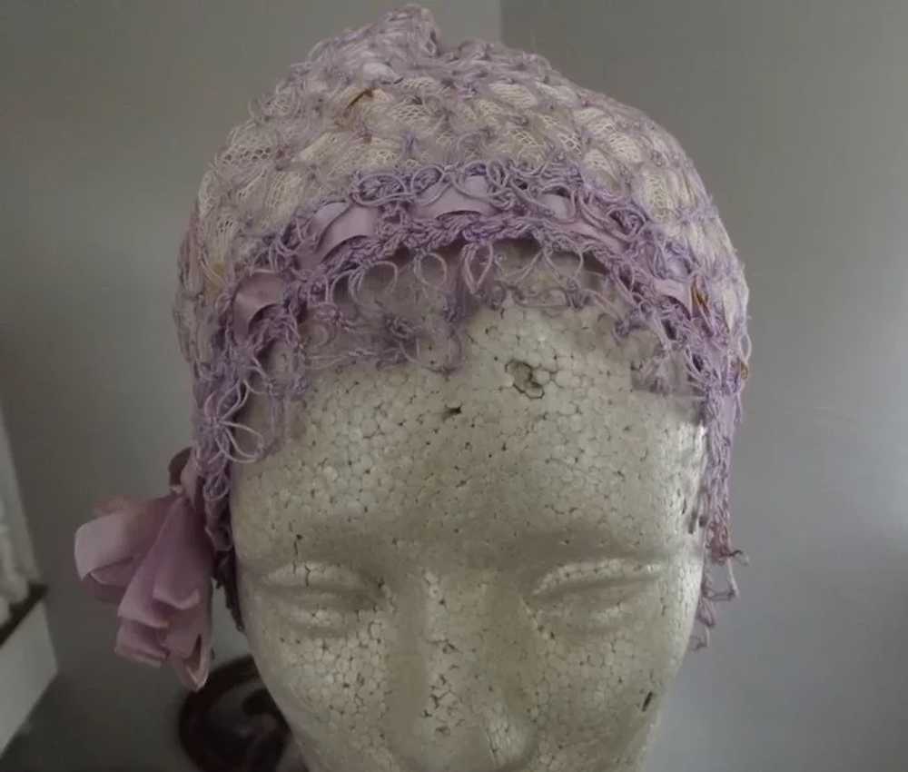 Lavender Flapper Sleep Cap - image 2
