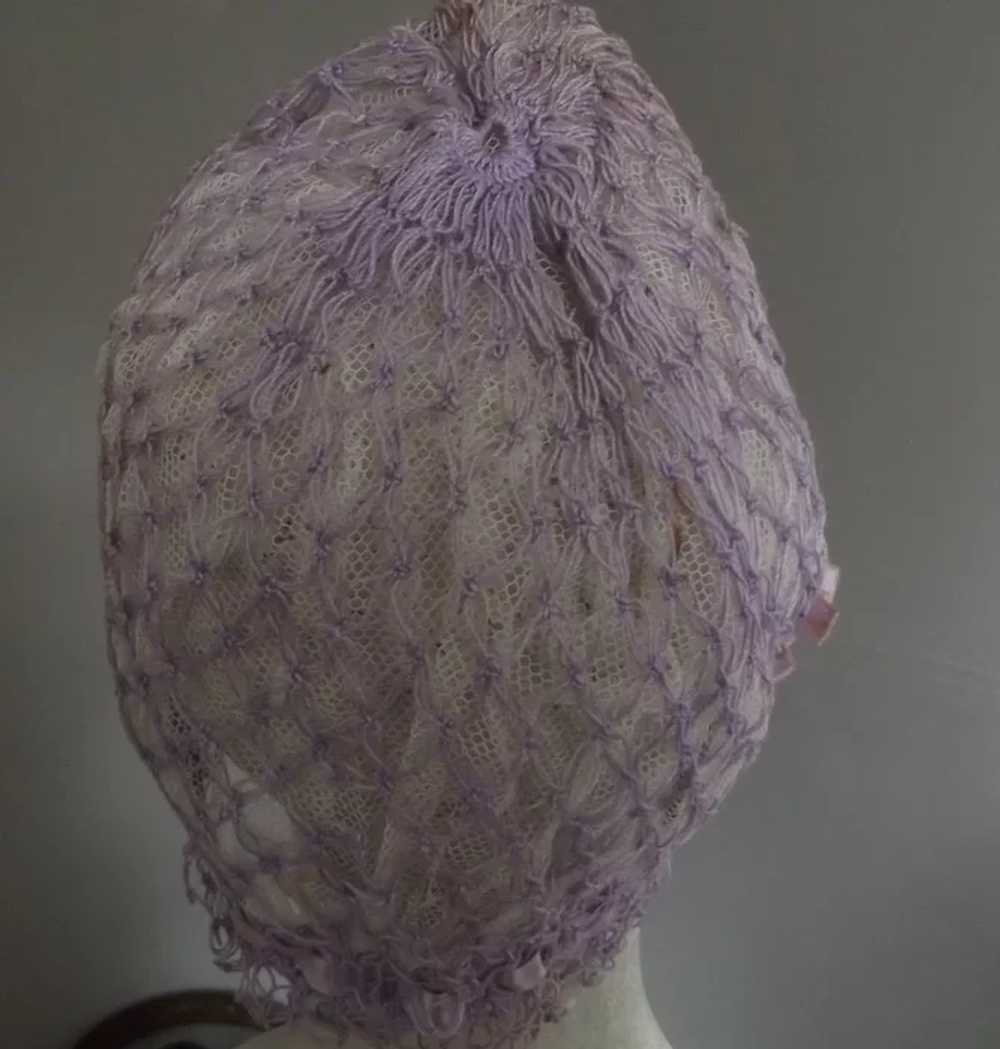 Lavender Flapper Sleep Cap - image 4