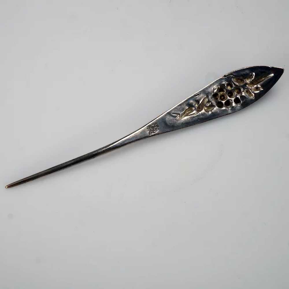 Chinese Silver Enameled Hairpin/Ornament 19th Cen… - image 4