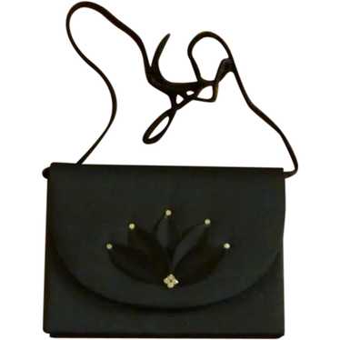Black Evening Bag Purse Nina Ricci 1980s