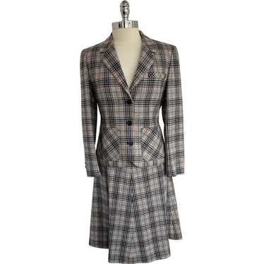 1960s Pendleton Wool Plaid Suit, Jacket and Skirt - image 1