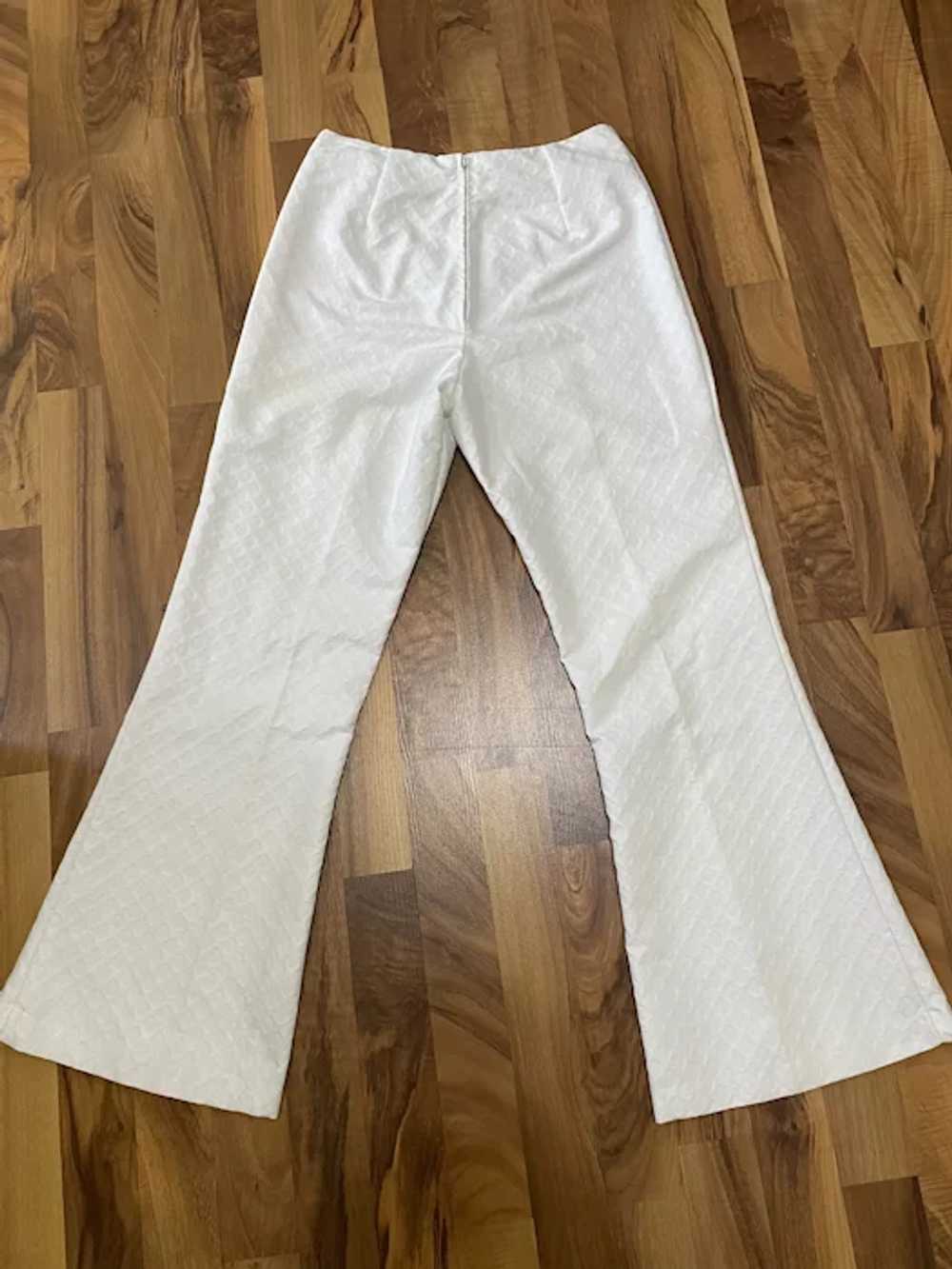 Vintage 1970s Handmade High Waisted Bell Bottoms - image 3