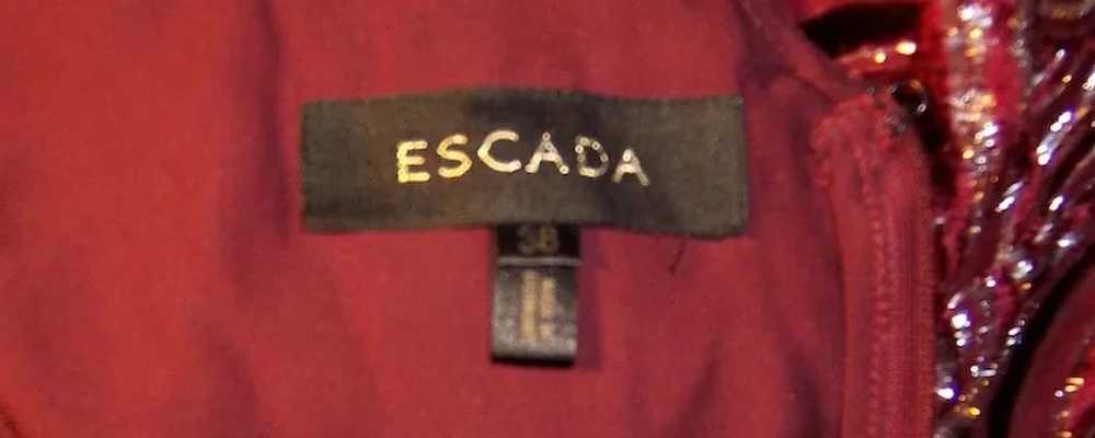 Amazingly Beautiful Escada Voided Silk Velvet Gow… - image 6