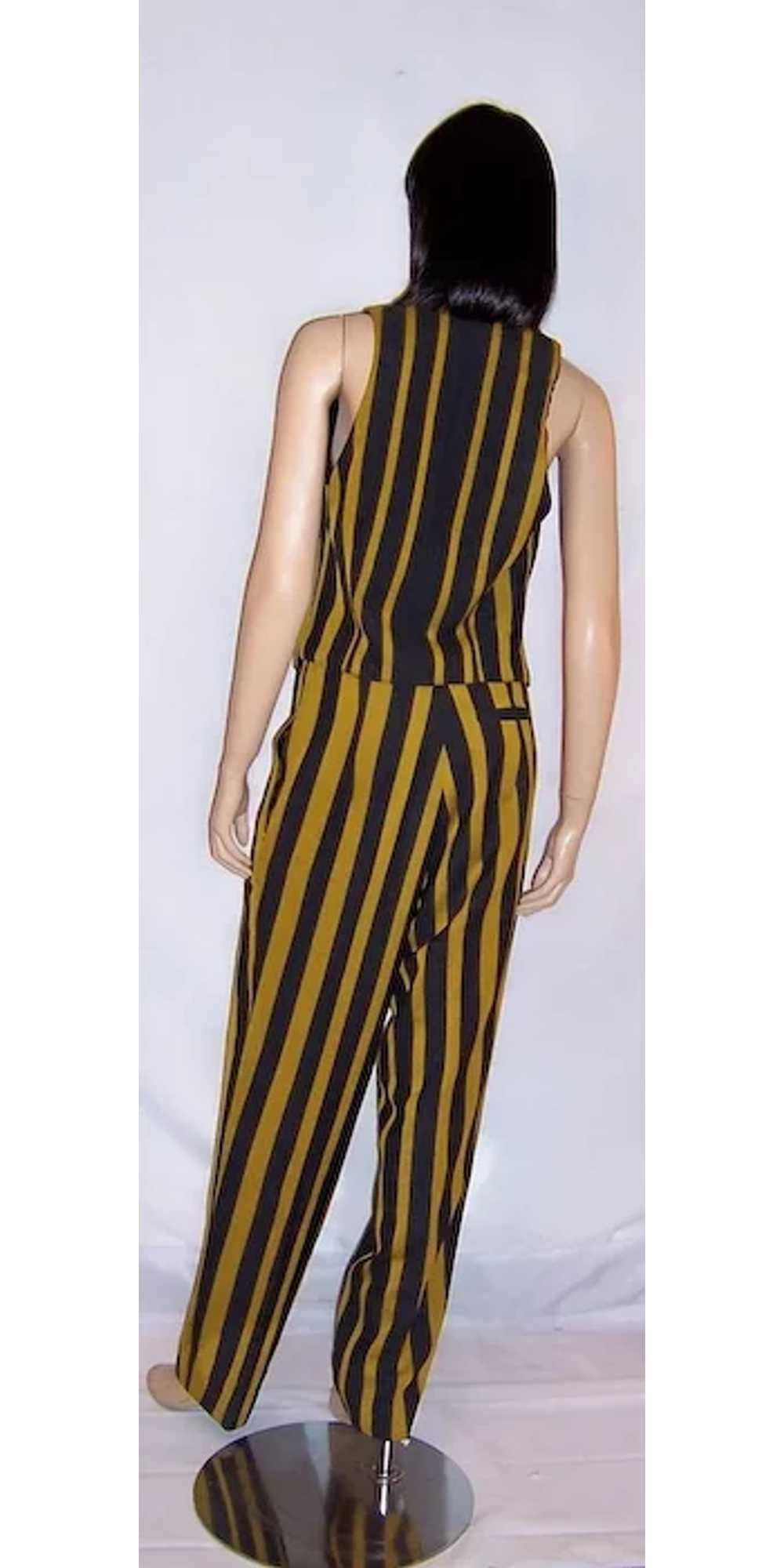 Armand Basi-Juste de Nin-Black and Gold Striped P… - image 5