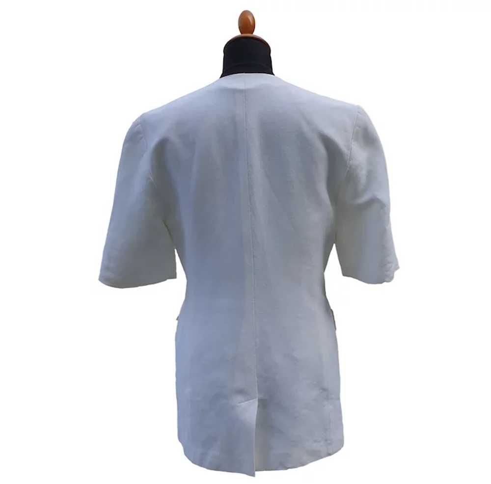 Vintage Fully Lined Jacket Blouse | White Jacket … - image 2