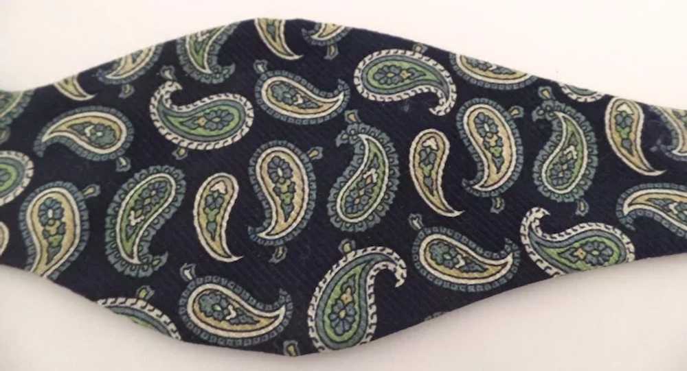 Vintage 1970's Adjustable Silk Bow Tie Paul Stuar… - image 5