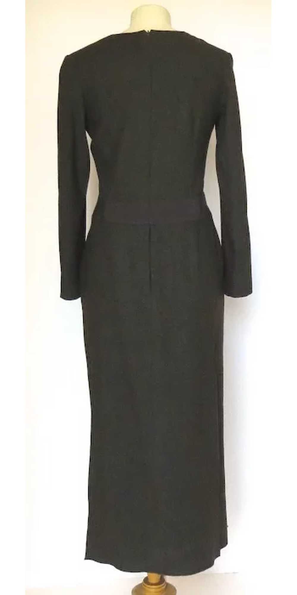 100% Cashmere Chanel Long Sleeve Long Dress - image 7