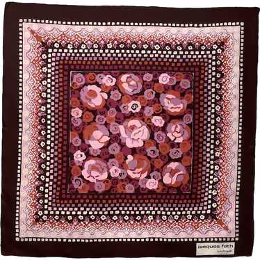 1960’s ‘Jacques Fath’ boutique Paris  silk scarf